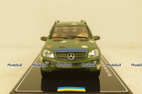 Mercedes ML500 W164 2005 with generator trailer, Ukraine Territorial Forces (Odessa 2022), TruckTyr 1:43