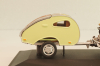 Porsche 356B Coupe with camping trailer and figuren, brown, Cararama 1:43 Уценка!