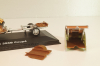 Porsche 356B Coupe with camping trailer and figuren, brown, Cararama 1:43 Уценка!