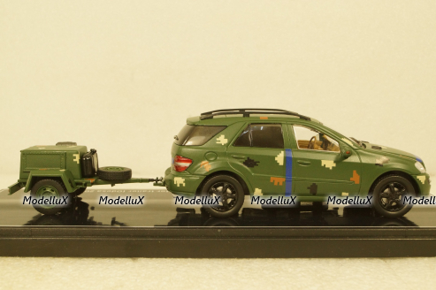 Mercedes ML500 W164 2005 with generator trailer, Ukraine Territorial Forces (Odessa 2022), TruckTyr 1:43