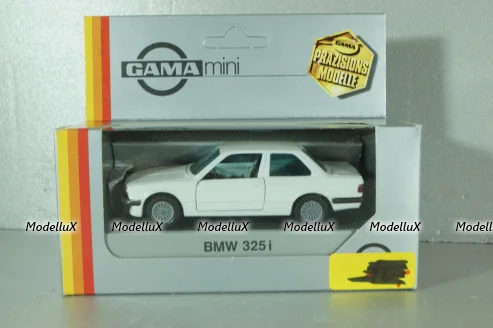BMW 323i (E30) coupe, white, 1166, GAMA 1:43