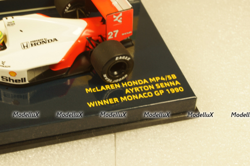 McLaren MP4/5B 27 Winner F1 Monaco 1990 Ayrton Senna, 547904127, Minichamps 1:43