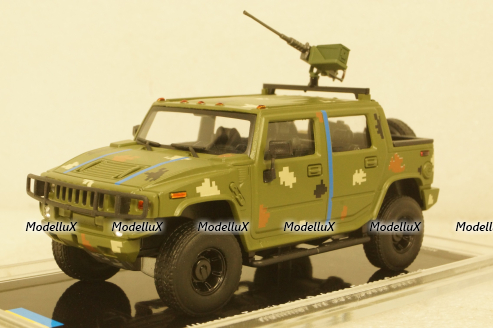 Hummer H2 SUT Ukraine Territorial Defense Forces Gun truck (Odessa 2022), TruckTyr 1:43