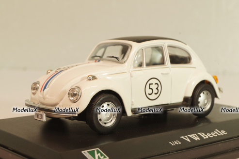 Volkswagen Beetle #53 Herbie, white, Cararama 1:43