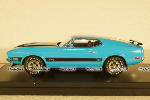 Ford Mustang Mach I 1973 Light Blue/black, PRD399J,  Premium X 1:43