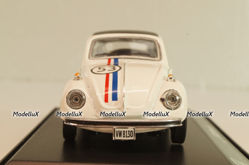 Volkswagen Beetle #53 Herbie, white, Cararama 1:43