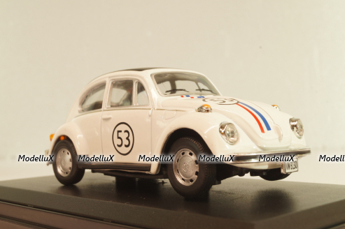 Volkswagen Beetle #53 Herbie, white, Cararama 1:43