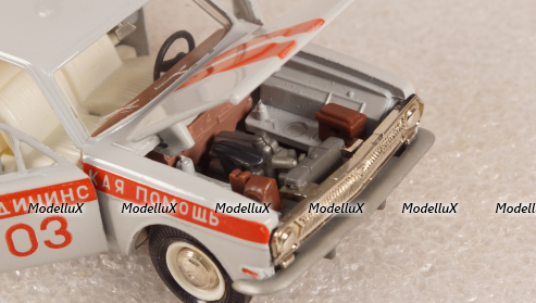 Газ-2402 Волга Скорая медицинская помощь, Тантал/Радон 1:43 