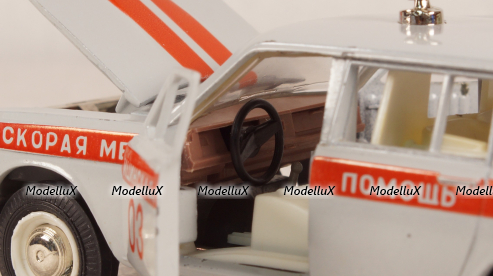 Газ-2402 Волга Скорая медицинская помощь, Тантал/Радон 1:43 
