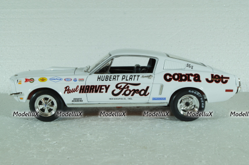 Ford Mustang S/S Cobra Jet 1968, Drag Racing Hubert Platt,  AutoWorld 1 :18 