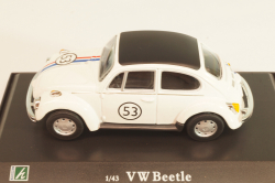 Volkswagen Beetle #53 Herbie, white, Cararama 1:43