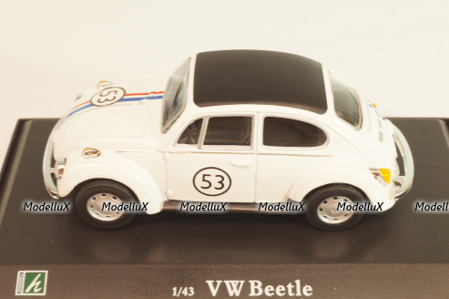 Volkswagen Beetle #53 Herbie, white, Cararama 1:43