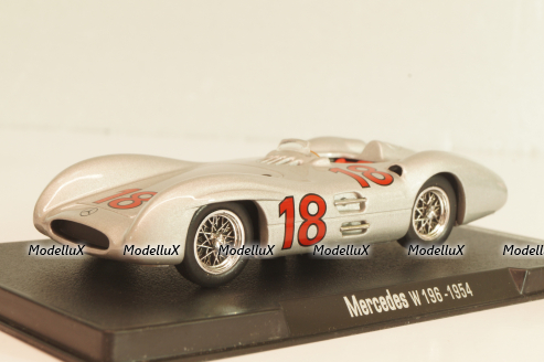 Mercedes-Benz W196 # 18 1954, silver, Atlas 1:43