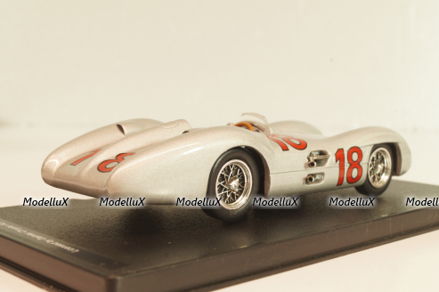 Mercedes-Benz W196 # 18 1954, silver, Atlas 1:43