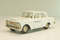 Москвич-408 А10, такси, белый, капот 3 зажима (ранний), Тантал/Радон 1:43
