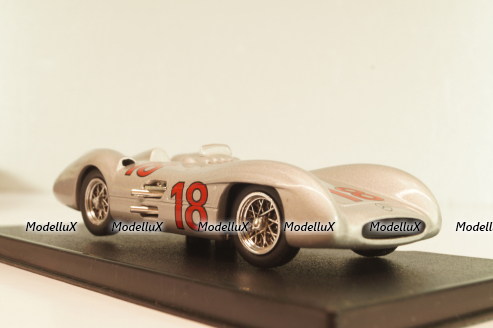 Mercedes-Benz W196 # 18 1954, silver, Atlas 1:43