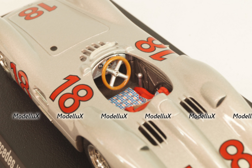 Mercedes-Benz W196 # 18 1954, silver, Atlas 1:43
