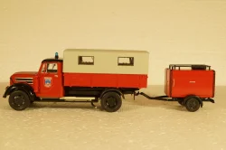 Robur Garant 30k Telonato Feuerwehr With Tanker, Altaya 1:43