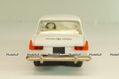 Москвич-408 А10, такси, белый, капот 3 зажима (ранний), Тантал/Радон 1:43