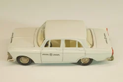 Москвич-408 А10, такси, белый, капот 3 зажима (ранний), Тантал/Радон 1:43