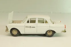 Москвич-408 А10, такси, белый, капот 3 зажима (ранний), Тантал/Радон 1:43