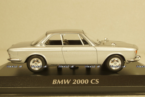 BMW 2000 CS Coupe 1967 silver, 940025081, Maxichamps 1:43