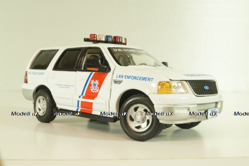 Ford Expedition Police U.S Coast Guard 2003, white, 176316, Gearbox 1:43