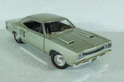 Dodge Coronet R/T 1969, silver metallic, AutoWorld 1 :18