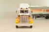 Peterbilt 359 with semi trailer fuel tanker "Shell", yellow/white/silver, American Truck, Spain #1, Altaya 1:43