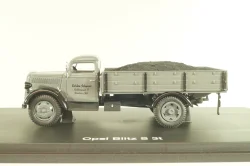 Opel Blitz S 3t , truck with coal, grey, 03052, Schuco 1:43