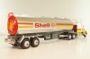 Peterbilt 359 with semi trailer fuel tanker "Shell", yellow/white/silver, American Truck, Spain #1, Altaya 1:43