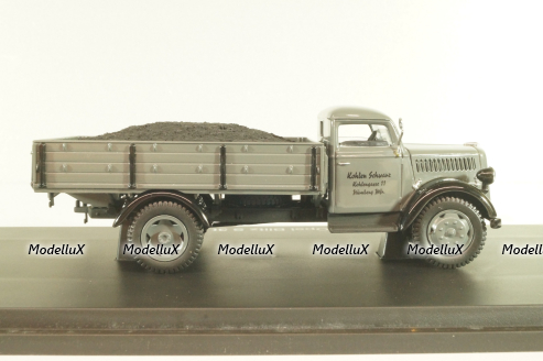 Opel Blitz S 3t , truck with coal, grey, 03052, Schuco 1:43