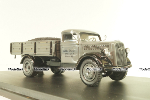 Opel Blitz S 3t , truck with coal, grey, 03052, Schuco 1:43