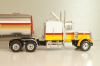 Peterbilt 359 with semi trailer fuel tanker "Shell", yellow/white/silver, American Truck, Spain #1, Altaya 1:43
