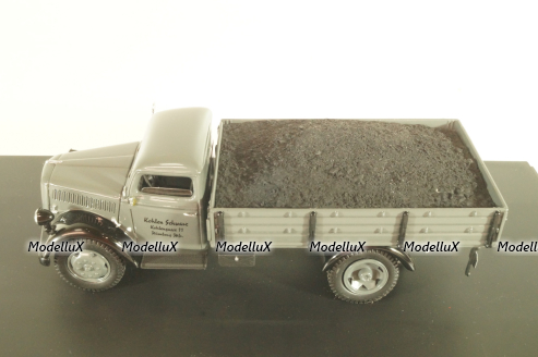 Opel Blitz S 3t , truck with coal, grey, 03052, Schuco 1:43