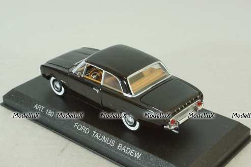 Ford Taunus Badew 1960, black, ART. 180, Detail Cars 1:43