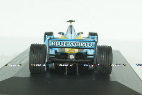 Renault F1 R 202 RS22 2002 J.Trulli St.Nr.14 "Blue World", Universal Hobbies 1:43