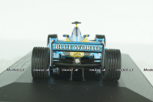 Renault F1 R 202 RS22 2002 J.Trulli St.Nr.14 "Blue World", Universal Hobbies 1:43