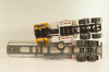 Peterbilt 359 with semi trailer fuel tanker "Shell", yellow/white/silver, American Truck, Spain #1, Altaya 1:43