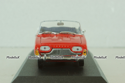 Ford Taunus Badew cabriolet 1960, red, ART. 184, Detail Cars 1:43