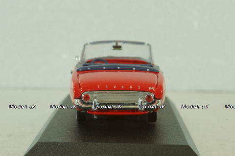 Ford Taunus Badew cabriolet 1960, red, ART. 184, Detail Cars 1:43
