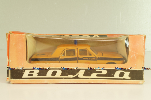 Газ-24 Волга, милиция, 1989г., Тантал/Радон 1:43
