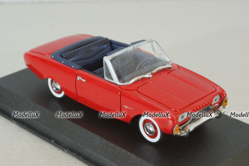 Ford Taunus Badew cabriolet 1960, red, ART. 184, Detail Cars 1:43