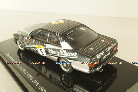 Mercedes-Benz 500 SEC AMG (W126) #5 SPA 1989, black, 68931, AutoArt 1:43