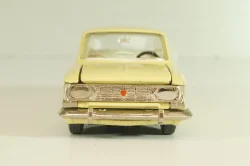 Москвич-412 А2, бледно-желтый, капот 3 зажима (ранний), Тантал/Радон 1:43