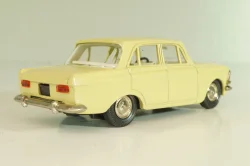 Москвич-412 А2, бледно-желтый, капот 3 зажима (ранний), Тантал/Радон 1:43