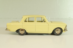 Москвич-412 А2, бледно-желтый, капот 3 зажима (ранний), Тантал/Радон 1:43