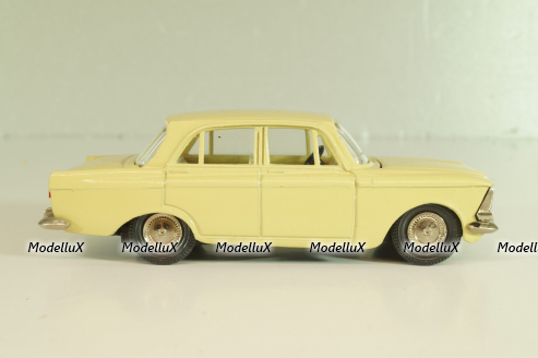 Москвич-412 А2, бледно-желтый, капот 3 зажима (ранний), Тантал/Радон 1:43