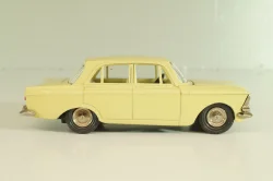 Москвич-412 А2, бледно-желтый, капот 3 зажима (ранний), Тантал/Радон 1:43