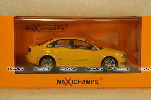 Audi RS4, 2004 yellow, 940014600, Maxichamps 1:43